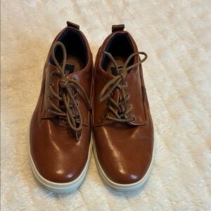 Classic Brown Boys Dress Shoes